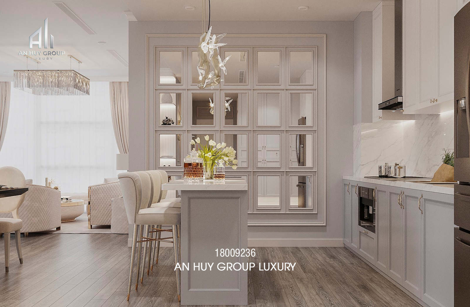 Thiết kế nội thất chung cư The Nine